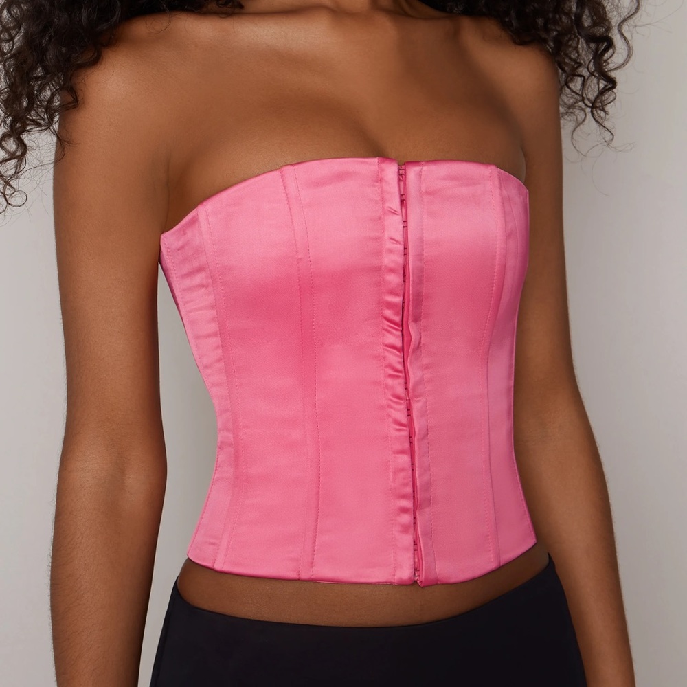 Danielle Guizio Satin Corset